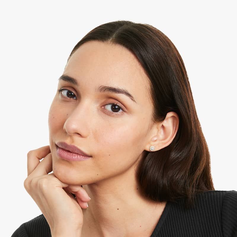 Diamond stud earrings for women